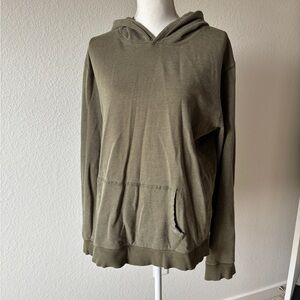 Pact Organic Cotton Olive Green Men's Hoodie Sweater sz M
